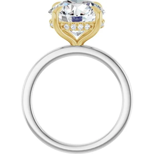 Claw-Prong Hidden Halo-Style Engagement Ring Image 2 Jimmy Smith Jewelers Decatur, AL