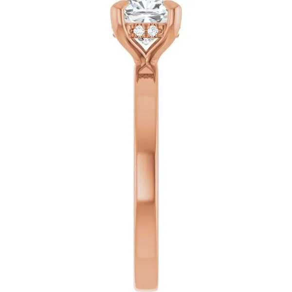 Claw-Prong Hidden Halo-Style Engagement Ring Image 4 Shipley's Fine Jewelry Hampstead, MD