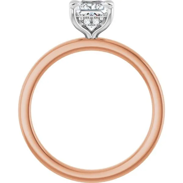 Claw-Prong Hidden Halo-Style Engagement Ring Image 2 Vulcan's Forge LLC KANSAS CITY, MO