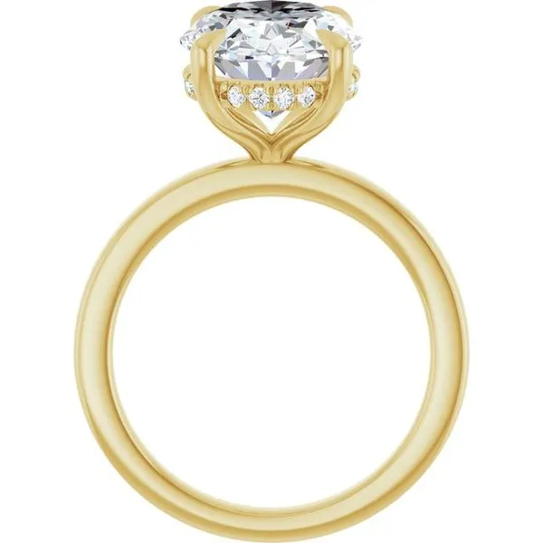 Claw-Prong Hidden Halo-Style Engagement Ring Image 2 Natale Jewelers Sewell, NJ