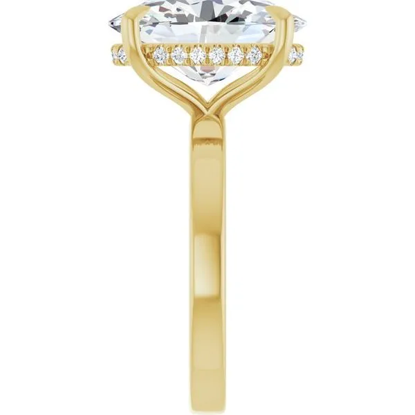 Claw-Prong Hidden Halo-Style Engagement Ring Image 4 Raleigh Diamond Fine Jewelry Raleigh, NC