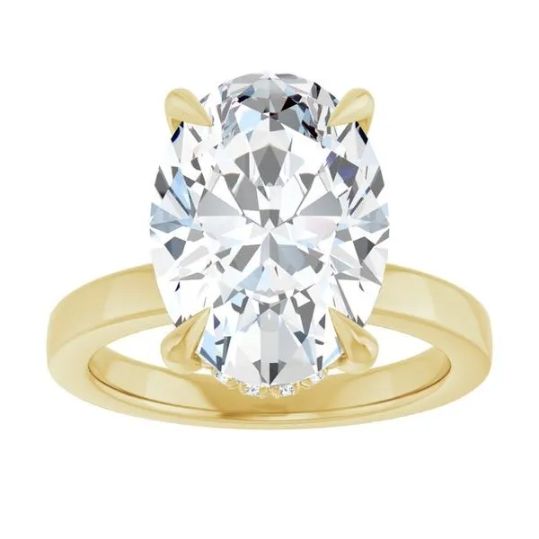 Claw-Prong Hidden Halo-Style Engagement Ring Image 3 Jimmy Smith Jewelers Decatur, AL