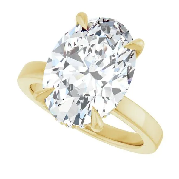 Claw-Prong Hidden Halo-Style Engagement Ring Image 5 Paul James Jewelers Angels Camp, CA