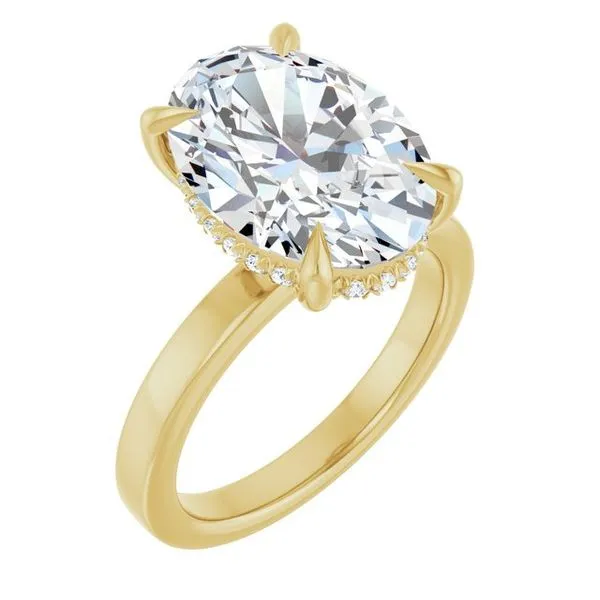 Claw-Prong Hidden Halo-Style Engagement Ring Shipley's Fine Jewelry Hampstead, MD