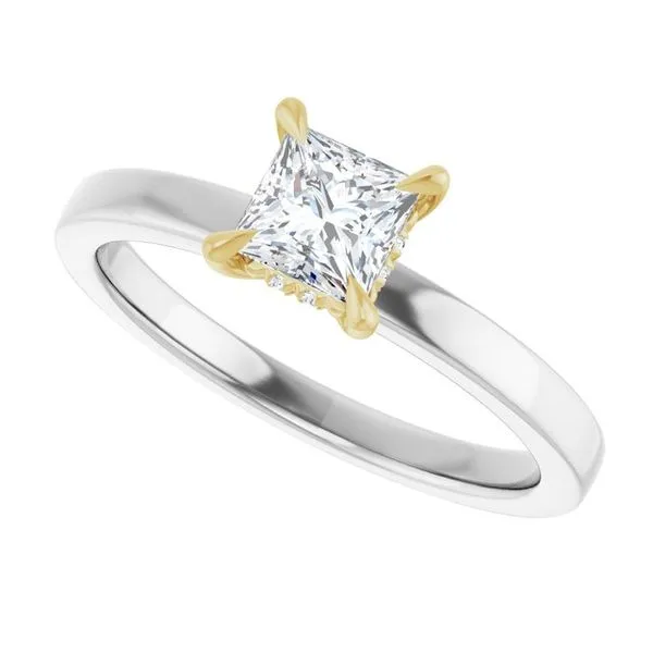 Claw-Prong Hidden Halo-Style Engagement Ring Image 5 Jimmy Smith Jewelers Decatur, AL