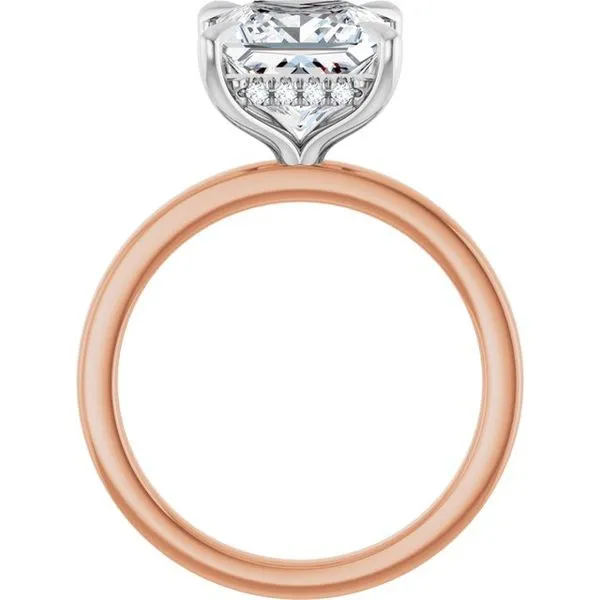 Claw-Prong Hidden Halo-Style Engagement Ring Image 2 J. West Jewelers Round Rock, TX