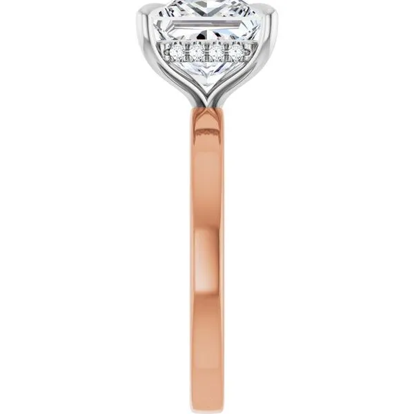 Claw-Prong Hidden Halo-Style Engagement Ring Image 4 Michael Szwed Jewelers Longmeadow, MA