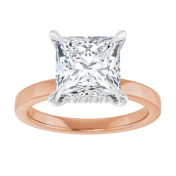 Claw-Prong Hidden Halo-Style Engagement Ring Image 3 Raleigh Diamond Fine Jewelry Raleigh, NC