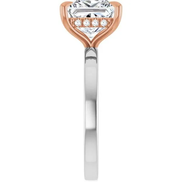 Claw-Prong Hidden Halo-Style Engagement Ring Image 4 Jimmy Smith Jewelers Decatur, AL