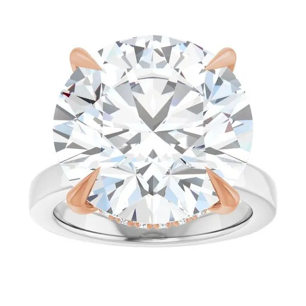 Claw-Prong Hidden Halo-Style Engagement Ring Image 3 Jimmy Smith Jewelers Decatur, AL