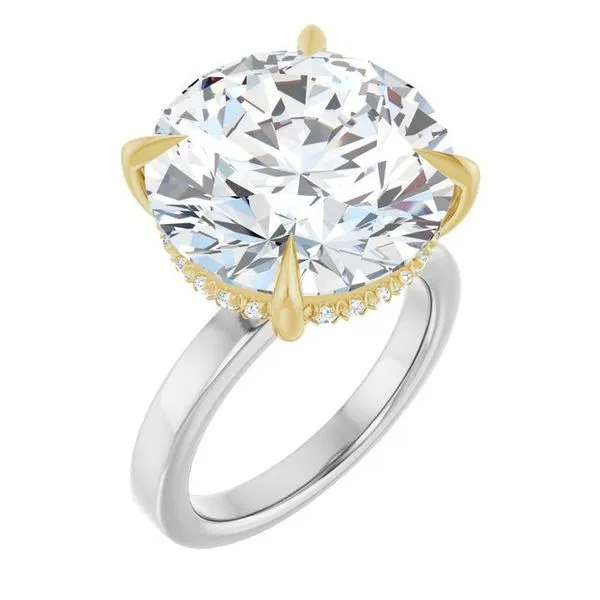 Claw-Prong Hidden Halo-Style Engagement Ring Clater Jewelers Louisville, KY