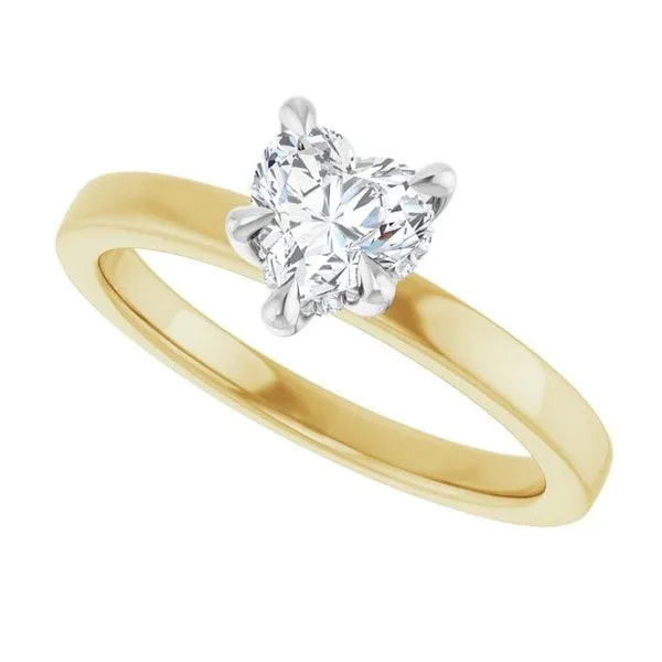 Claw-Prong Hidden Halo-Style Engagement Ring Image 5 Clater Jewelers Louisville, KY