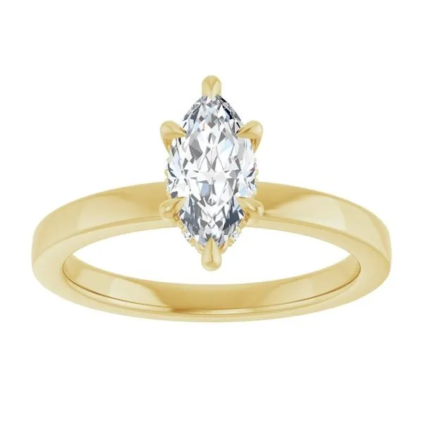 Claw-Prong Hidden Halo-Style Engagement Ring Image 3 Don's Jewelry & Design Washington, IA