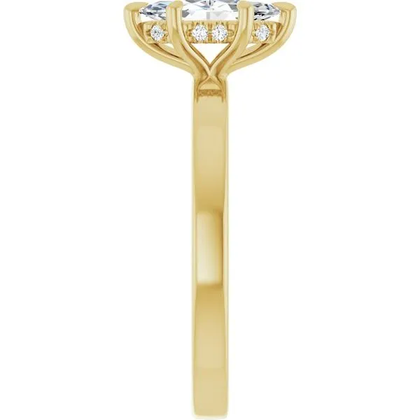 Claw-Prong Hidden Halo-Style Engagement Ring Image 4 J. Thomas Jewelers Rochester Hills, MI