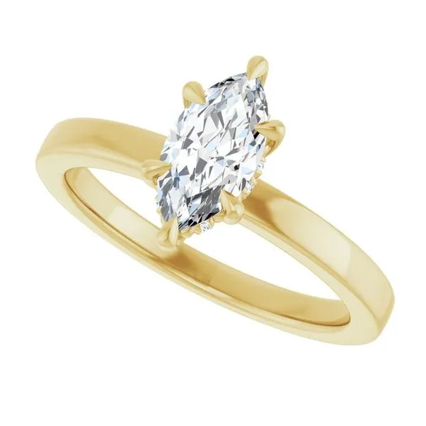 Claw-Prong Hidden Halo-Style Engagement Ring Image 5 Futer Bros Jewelers York, PA