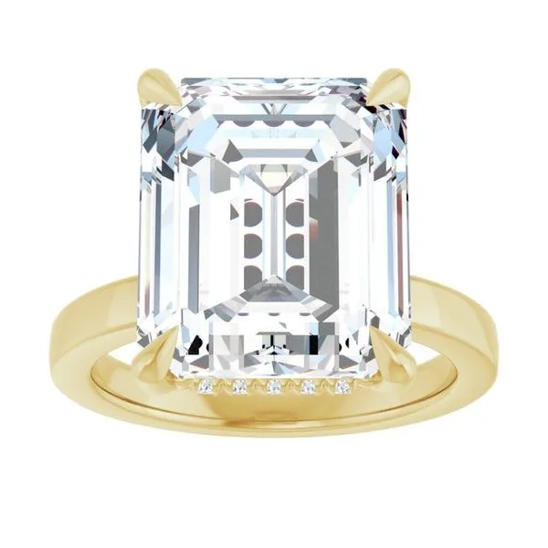 Claw-Prong Hidden Halo-Style Engagement Ring Image 3 Raleigh Diamond Fine Jewelry Raleigh, NC