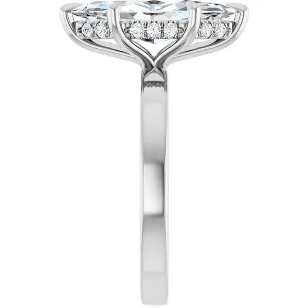 Claw-Prong Hidden Halo-Style Engagement Ring Image 4 Shipley's Fine Jewelry Hampstead, MD