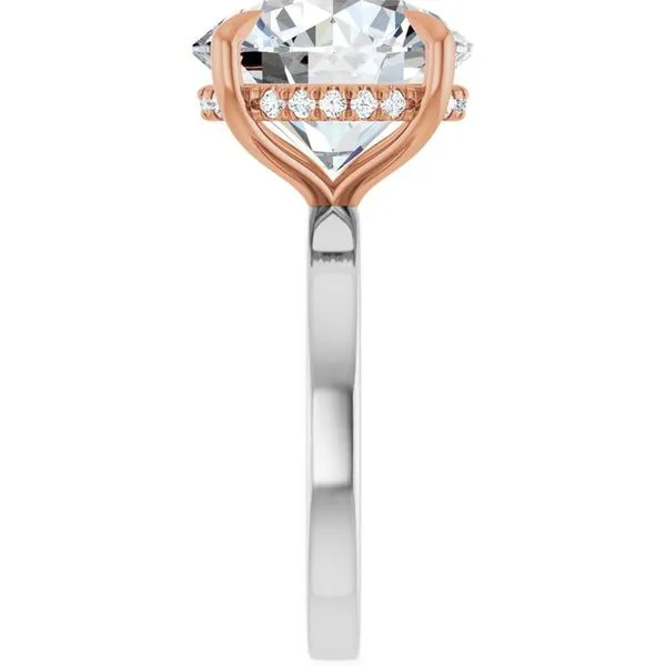 Claw-Prong Hidden Halo-Style Engagement Ring Image 4 Mark Jewellers La Crosse, WI