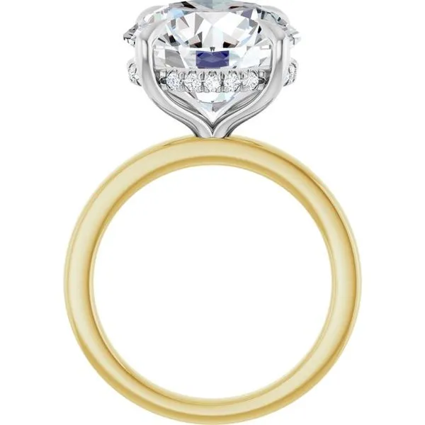 Claw-Prong Hidden Halo-Style Engagement Ring Image 2 Northwood Jewelers Northwood, OH