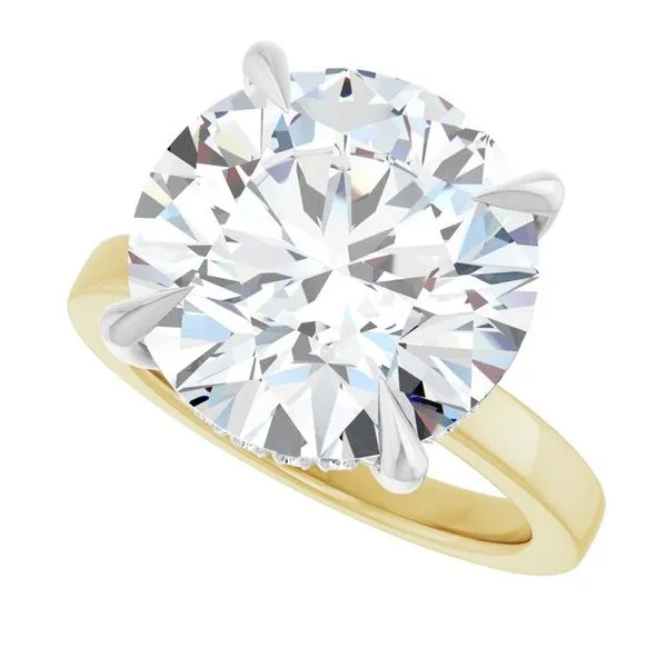 Claw-Prong Hidden Halo-Style Engagement Ring Image 5 Mark Jewellers La Crosse, WI