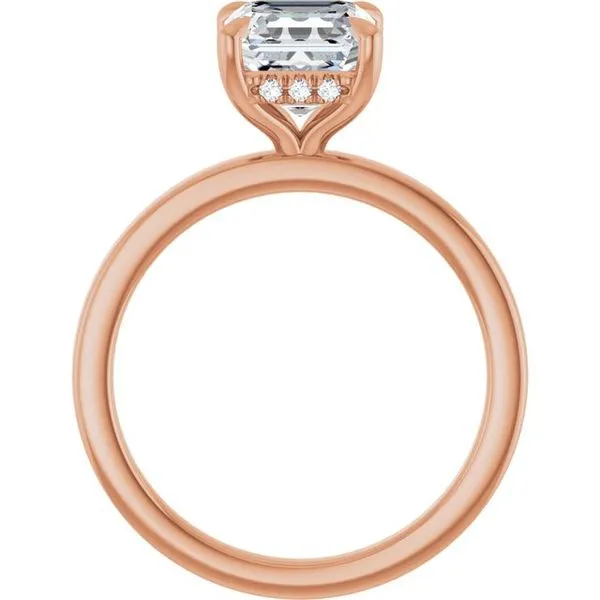 Claw-Prong Hidden Halo-Style Engagement Ring Image 2 Raleigh Diamond Fine Jewelry Raleigh, NC