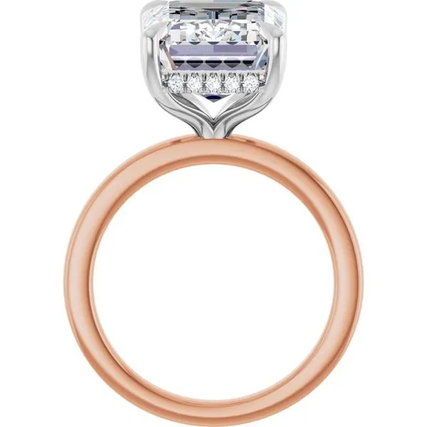 Claw-Prong Hidden Halo-Style Engagement Ring Image 2 Natale Jewelers Sewell, NJ