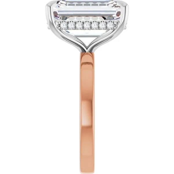 Claw-Prong Hidden Halo-Style Engagement Ring Image 4 Jimmy Smith Jewelers Decatur, AL