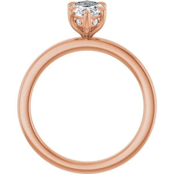 Claw-Prong Hidden Halo-Style Engagement Ring Image 2 Clater Jewelers Louisville, KY