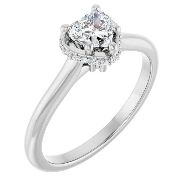 Hidden Halo-Style Engagement Ring