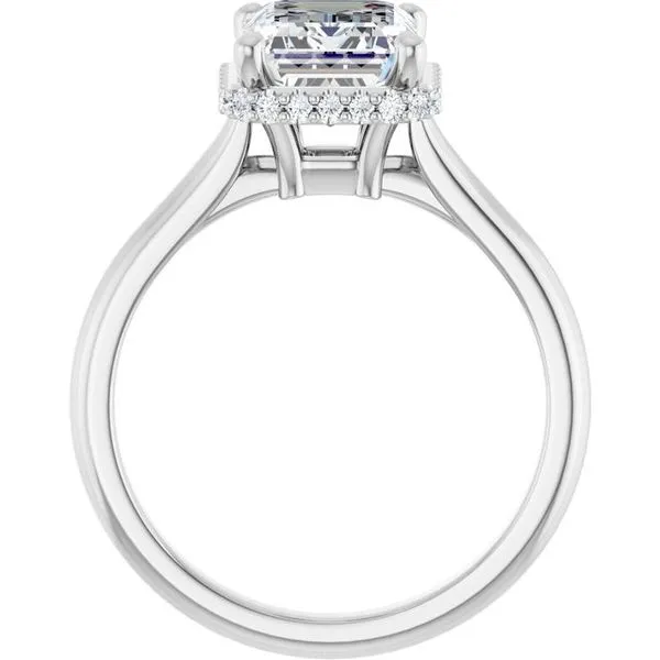 Hidden Halo-Style Engagement Ring Image 2 House of Silva Wooster, OH