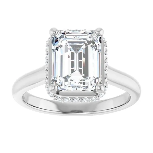 Hidden Halo-Style Engagement Ring Image 3 Vulcan's Forge LLC KANSAS CITY, MO