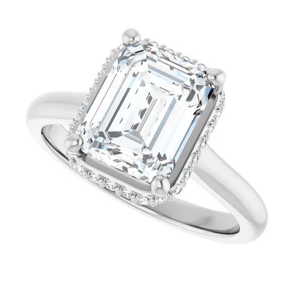 Hidden Halo-Style Engagement Ring Image 5 House of Silva Wooster, OH