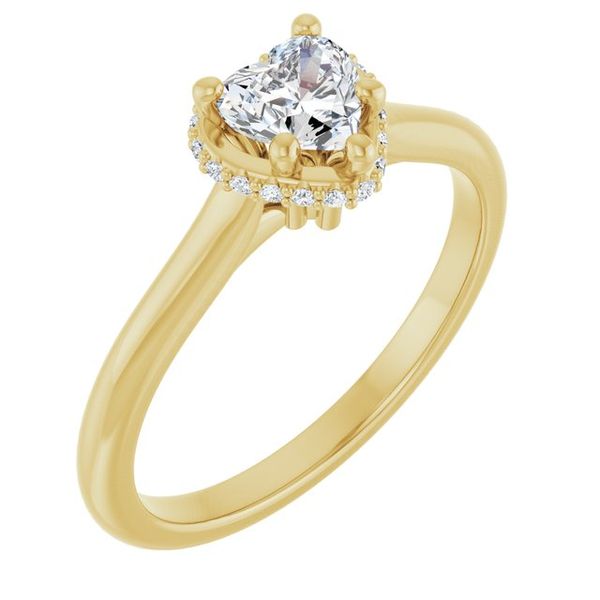 Hidden Halo-Style Engagement Ring