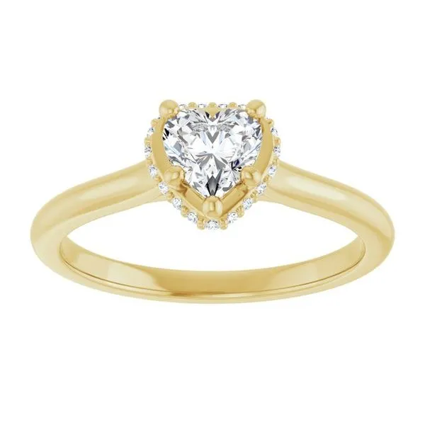 Hidden Halo-Style Engagement Ring Image 3 Shipley's Fine Jewelry Hampstead, MD