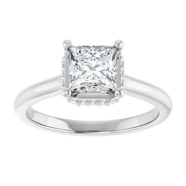 Hidden Halo-Style Engagement Ring Image 3 Don's Jewelry & Design Washington, IA