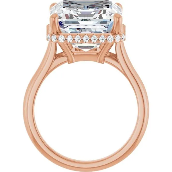 Hidden Halo-Style Engagement Ring Image 2 Futer Bros Jewelers York, PA