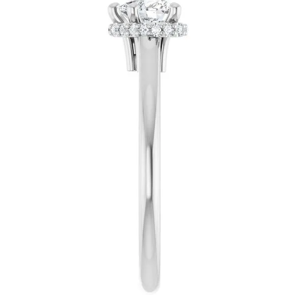 Hidden Halo-Style Engagement Ring Image 4 The Jewelry Source El Segundo, CA