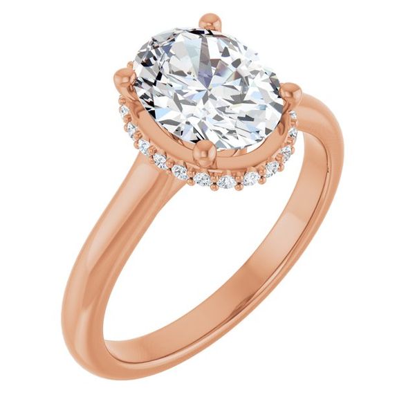 Hidden Halo-Style Engagement Ring