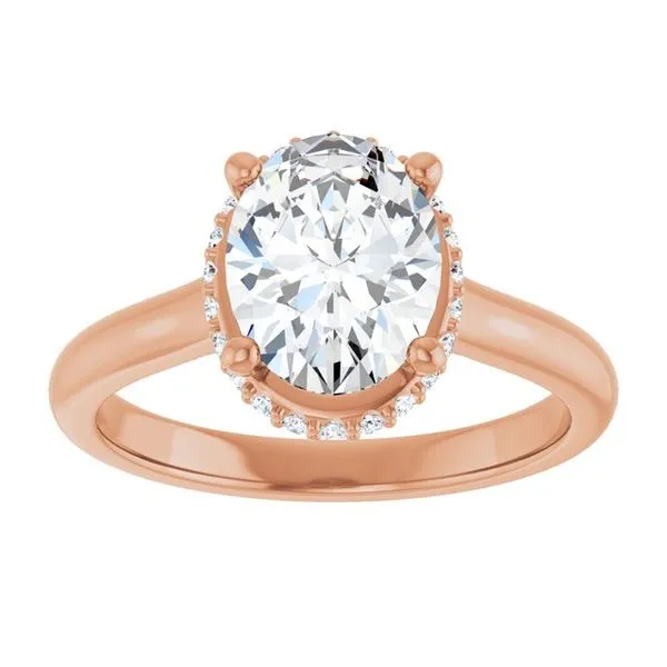 Hidden Halo-Style Engagement Ring Image 3 Stuart Benjamin & Co. Jewelry Designs San Diego, CA