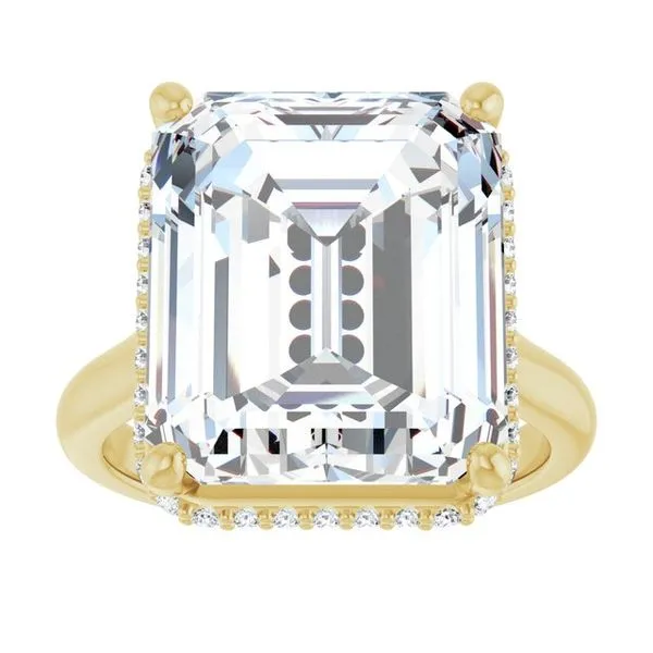 Hidden Halo-Style Engagement Ring Image 3 Don's Jewelry & Design Washington, IA