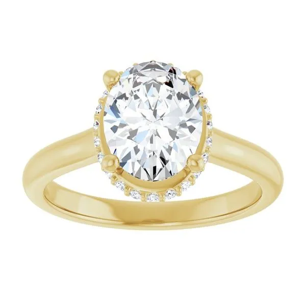 Hidden Halo-Style Engagement Ring Image 3 Clater Jewelers Louisville, KY