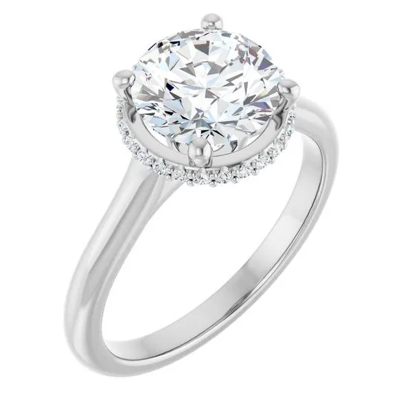Hidden Halo-Style Engagement Ring The Jewelry Source El Segundo, CA