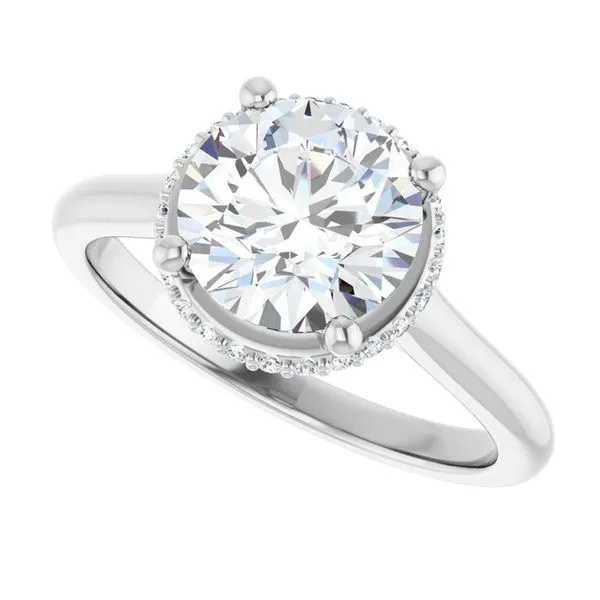 Hidden Halo-Style Engagement Ring Image 5 Vulcan's Forge LLC KANSAS CITY, MO