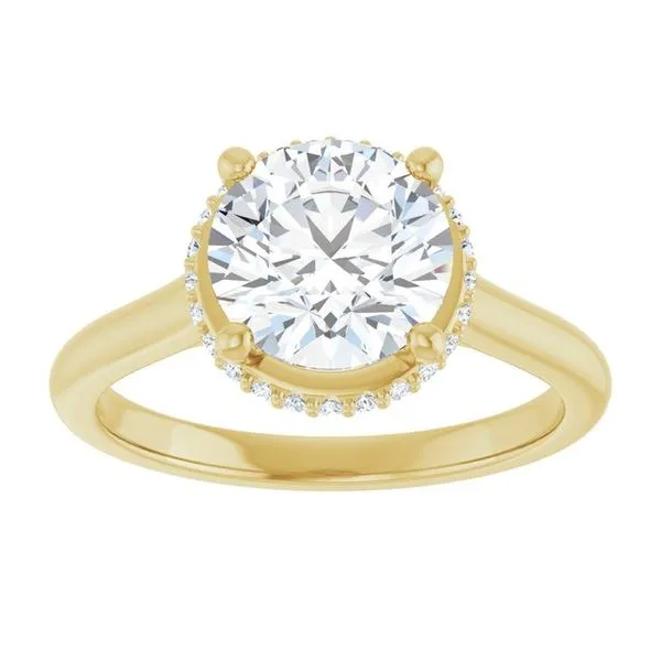 Hidden Halo-Style Engagement Ring Image 3 Don's Jewelry & Design Washington, IA