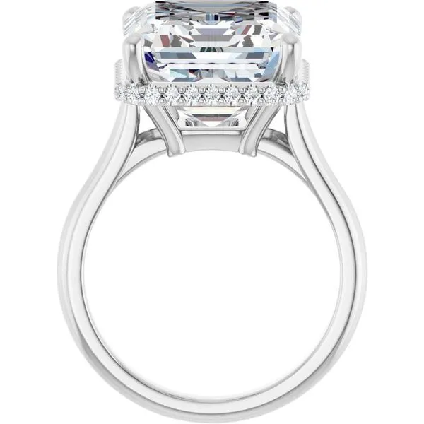 Hidden Halo-Style Engagement Ring Image 2 Ask Design Jewelers Olean, NY