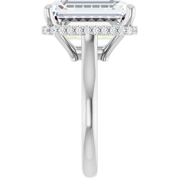 Hidden Halo-Style Engagement Ring Image 4 Ask Design Jewelers Olean, NY