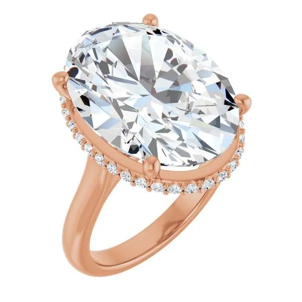 Hidden Halo-Style Engagement Ring JF Jones Jewelers Rochester, NY