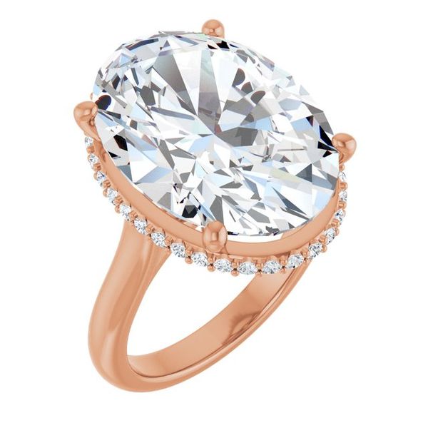 Hidden Halo-Style Engagement Ring