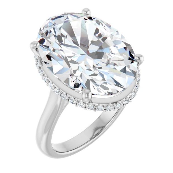 Hidden Halo-Style Engagement Ring