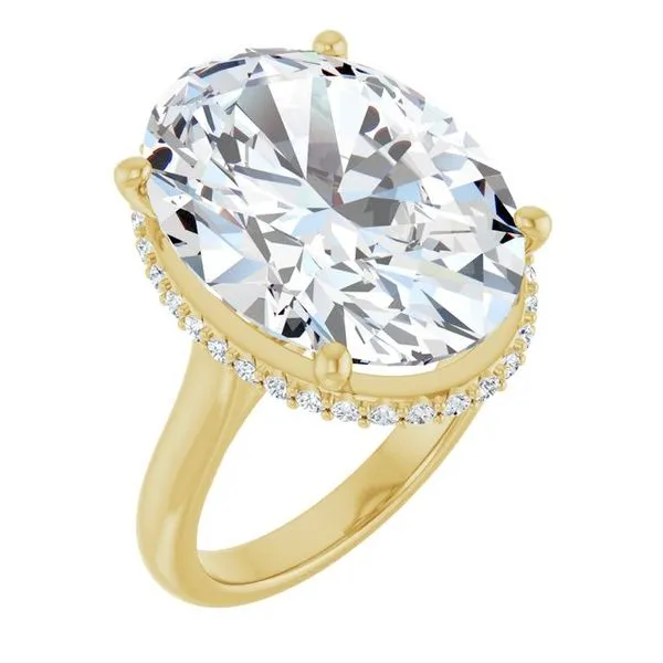 Hidden Halo-Style Engagement Ring
